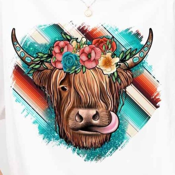 Funny Cow Shirt, Cute Cow T-shirt, Farm T-shirt, Ranch Shirt, Country Shirt - Picture 3 of 3
